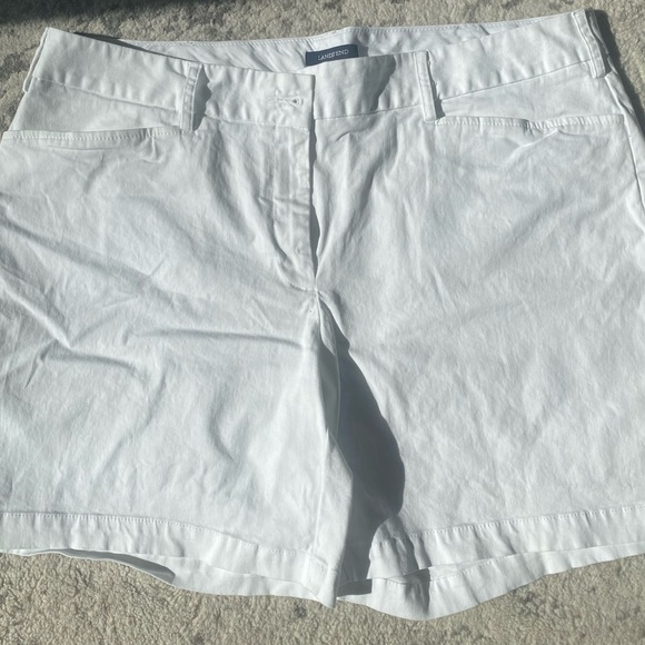 Lands' End Pants - Lands End Chino Shorts White